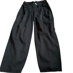 Marithe Francois Girbaud Women's Black Wide-Leg Pants